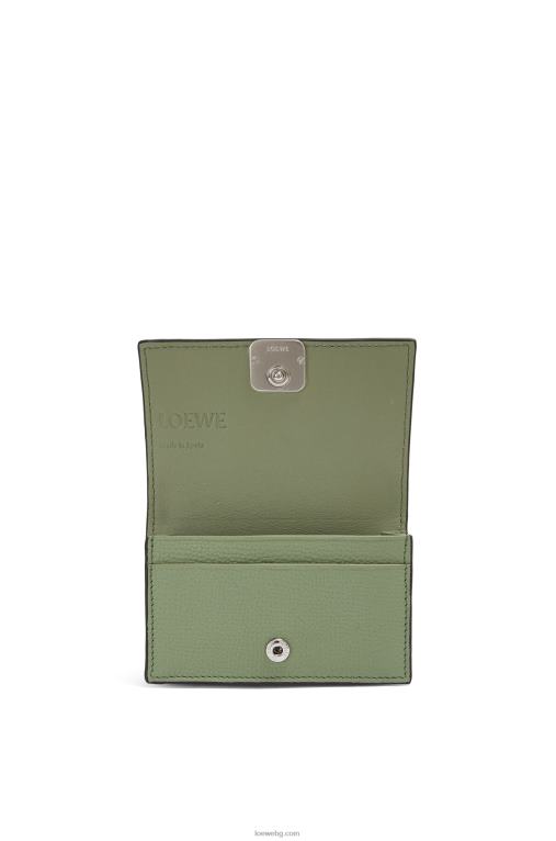 Loewe визитник с анаграма от телешка кожа с камъче F84B81373 Жени розмарин