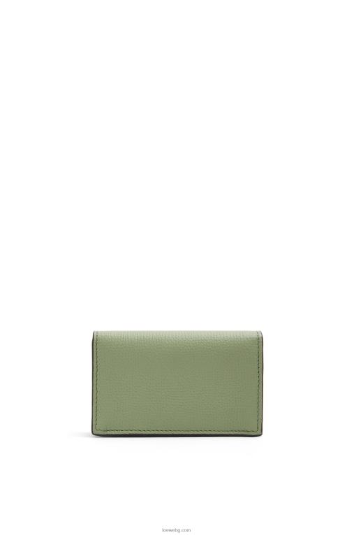 Loewe визитник с анаграма от телешка кожа с камъче F84B81373 Жени розмарин