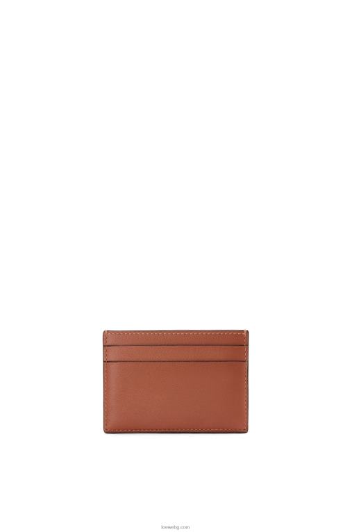 Loewe марка обикновен картодържател F84B81388 Жени тен/охра