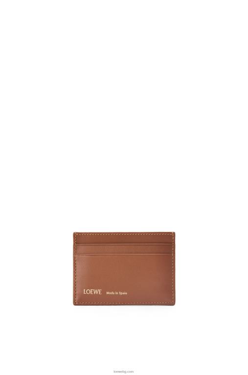 Loewe обикновен картодържател от жакард и телешка кожа F84B81391 Жени тен/пекан
