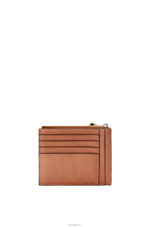 Loewe маркова картодържател за монети от класическа телешка кожа F84B81392 Жени тен/охра