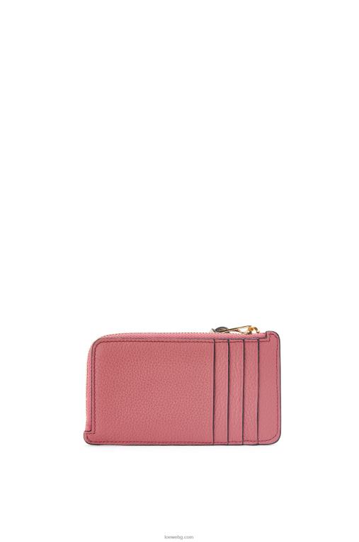Loewe картодържател за монети от мека зърнеста телешка кожа F84B81395 Жени роза/шоколад