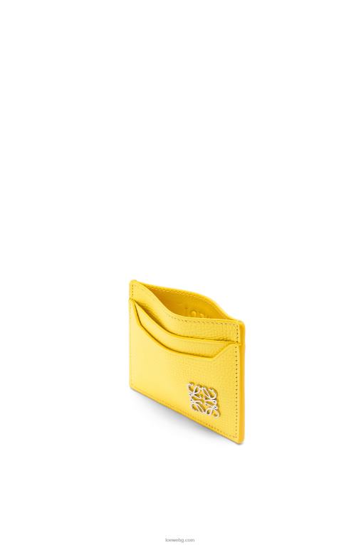 Loewe обикновен картодържател с анаграми от телешка кожа с камъчета F84B81402 Жени лимон