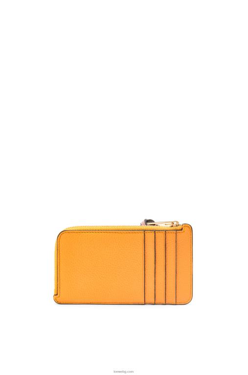 Loewe картодържател за монети от мека зърнеста телешка кожа F84B81408 Жени мандаринов/коралов риф