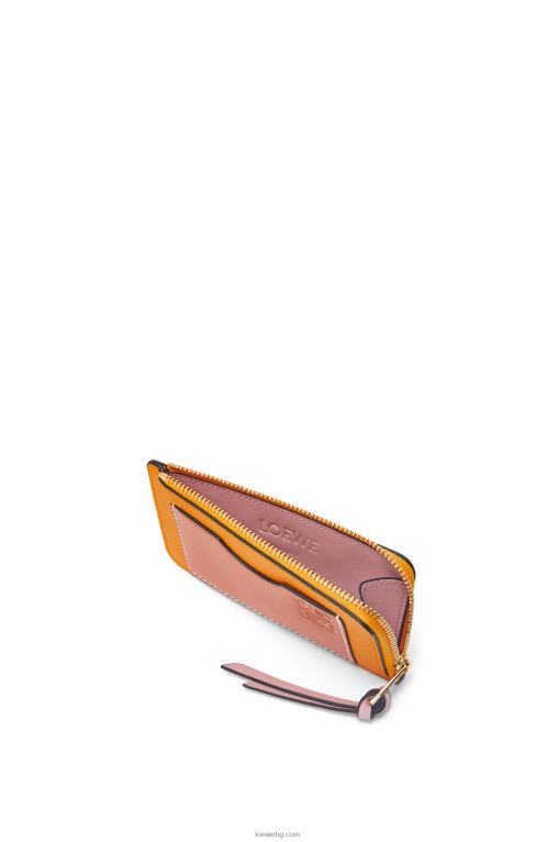 Loewe картодържател за монети от мека зърнеста телешка кожа F84B81408 Жени мандаринов/коралов риф