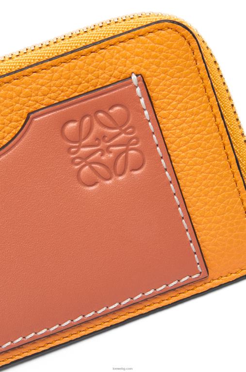 Loewe картодържател за монети от мека зърнеста телешка кожа F84B81408 Жени мандаринов/коралов риф