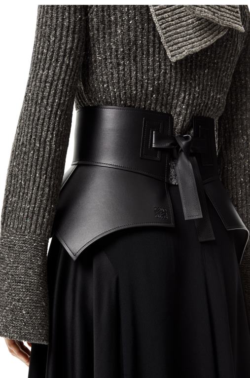 Loewe Оби колан от напа F84B81154 Жени черен