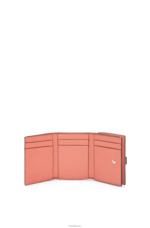 Loewe сгъваем портфейл от мека зърнеста телешка кожа F84B81219 Жени лек овес/мед