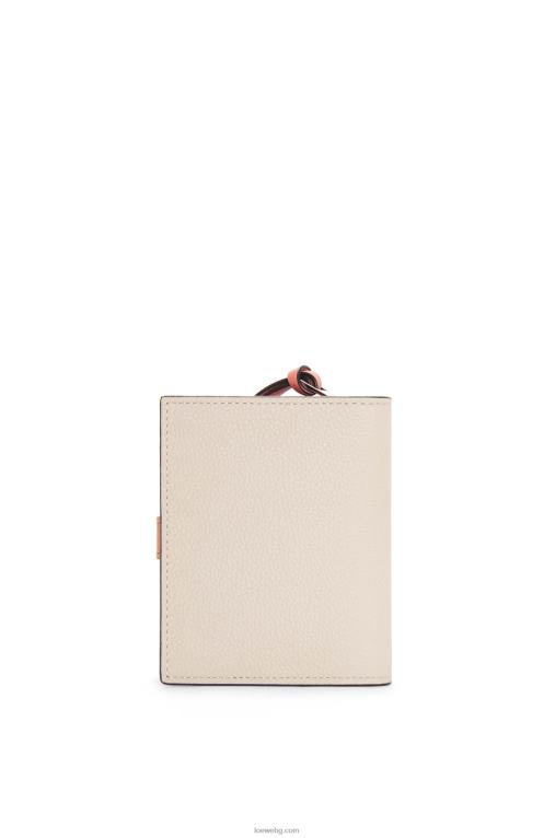 Loewe компактен портфейл с цип от мека зърнеста телешка кожа F84B81222 Жени лек овес/мед