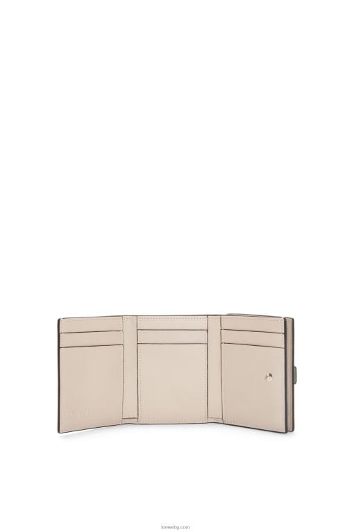 Loewe сгъваем портфейл от мека зърнеста телешка кожа F84B81223 Жени розмарин/тен