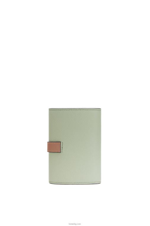 Loewe малък вертикален портфейл от мека зърнеста телешка кожа F84B81225 Жени розмарин/тен