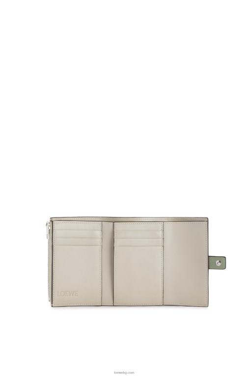 Loewe малък вертикален портфейл от мека зърнеста телешка кожа F84B81225 Жени розмарин/тен