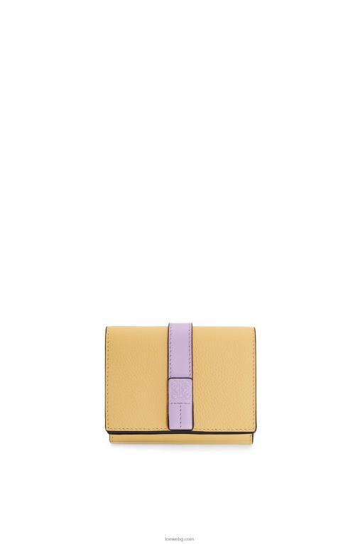 Loewe сгъваем портфейл от мека зърнеста телешка кожа F84B81266 Жени тъмно масло/лилаво