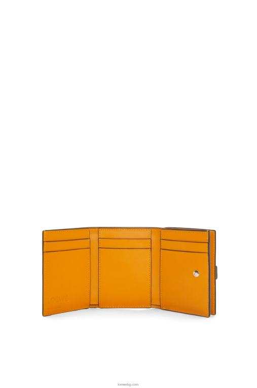 Loewe сгъваем портфейл от мека зърнеста телешка кожа F84B81266 Жени тъмно масло/лилаво