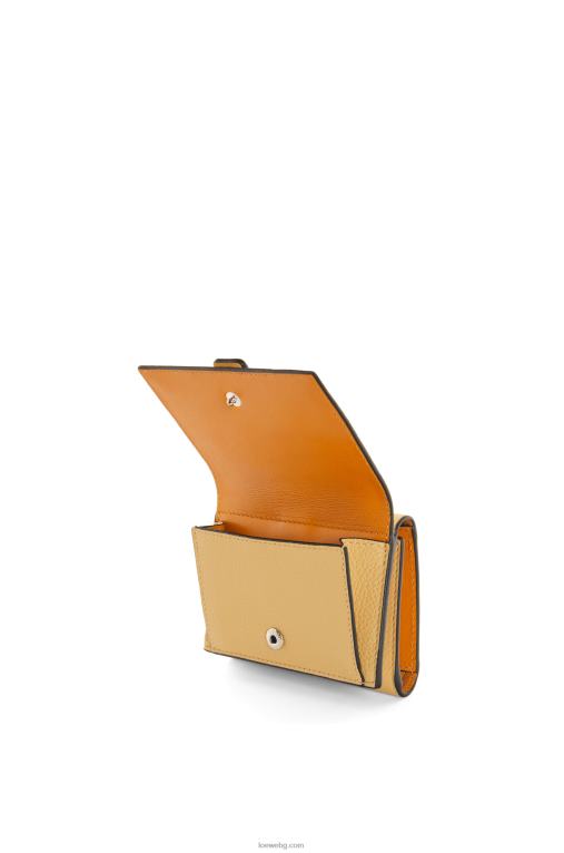 Loewe сгъваем портфейл от мека зърнеста телешка кожа F84B81266 Жени тъмно масло/лилаво