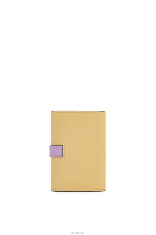 Loewe малък вертикален портфейл от мека зърнеста телешка кожа F84B81267 Жени тъмно масло/лилаво
