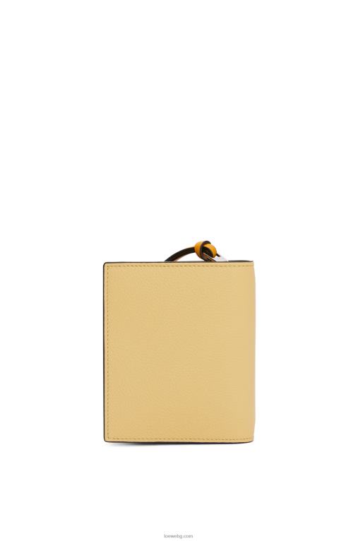 Loewe компактен портфейл с цип от мека зърнеста телешка кожа F84B81268 Жени тъмно масло/лилаво