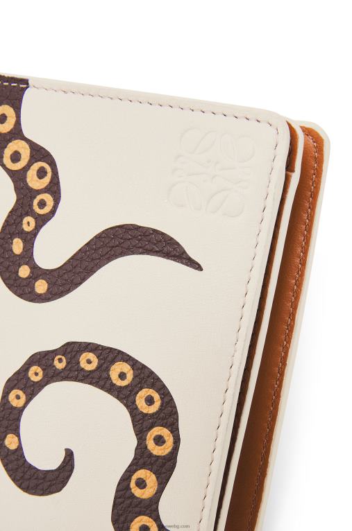 Loewe октопод компактен портфейл с цип в класическо теле F84B81304 Жени меко бяло