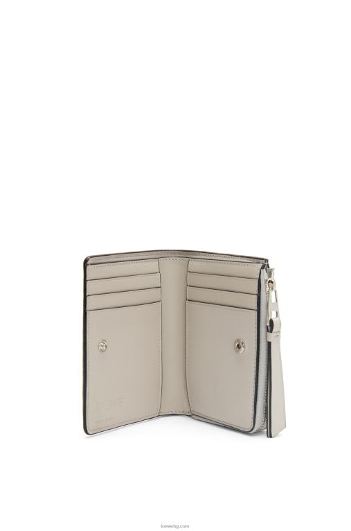 Loewe puzzle тънък двоен портфейл в класическо теле F84B81263 Жени призрак/цъфтеж на праскова