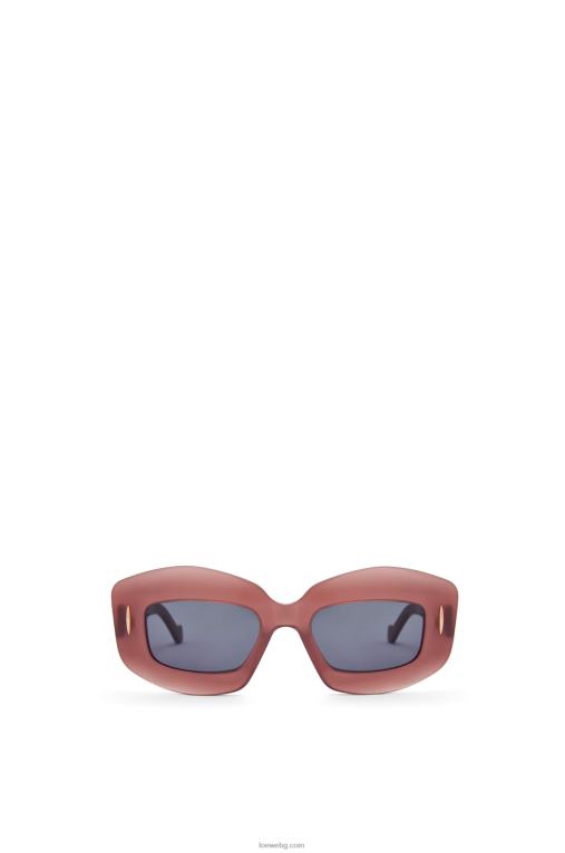 Loewe екран слънчеви очила в ацетат F84B81428 Жени бордо