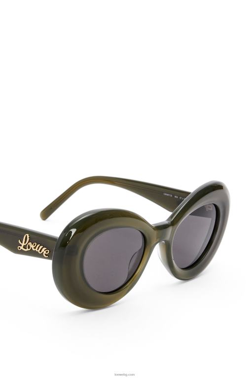 Loewe слънчеви очила с крила от ацетат F84B81435 Жени водно зелено