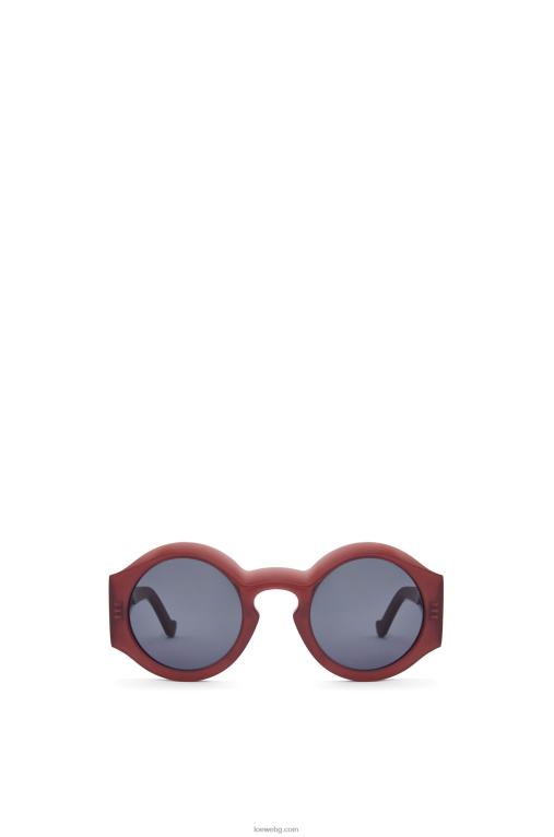 Loewe извити слънчеви очила от ацетат F84B81442 Жени ръжда