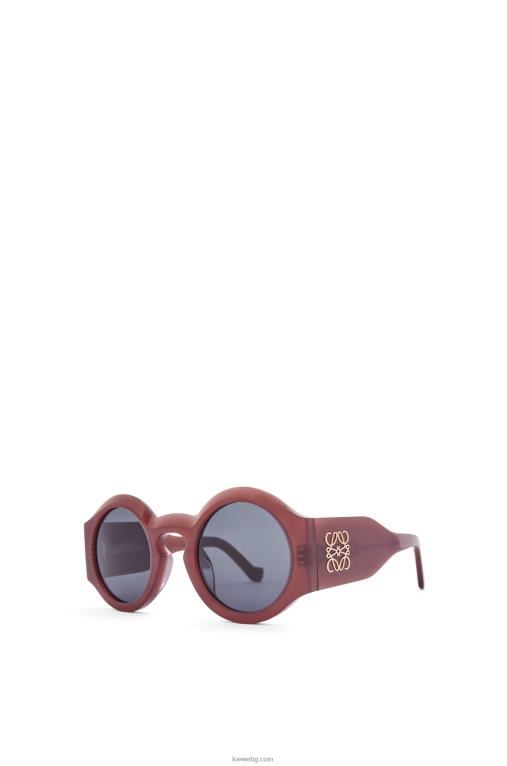 Loewe извити слънчеви очила от ацетат F84B81442 Жени ръжда