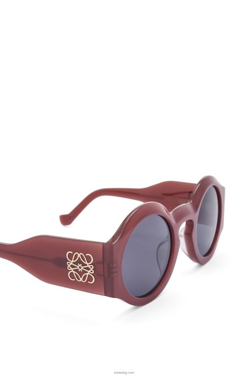 Loewe извити слънчеви очила от ацетат F84B81442 Жени ръжда