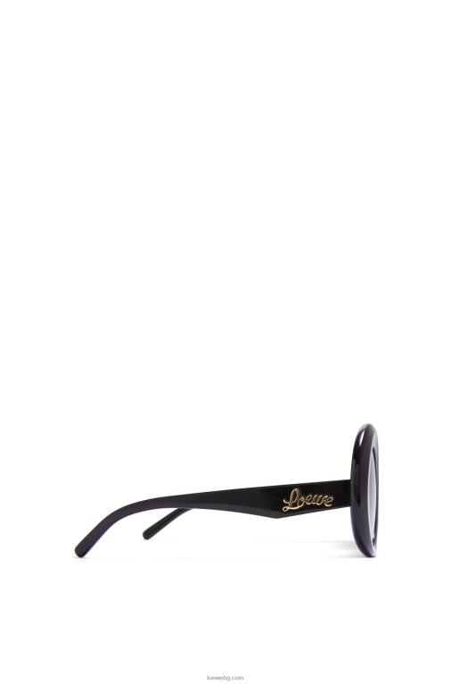 Loewe големи кръгли слънчеви очила от ацетат F84B81481 Жени черен