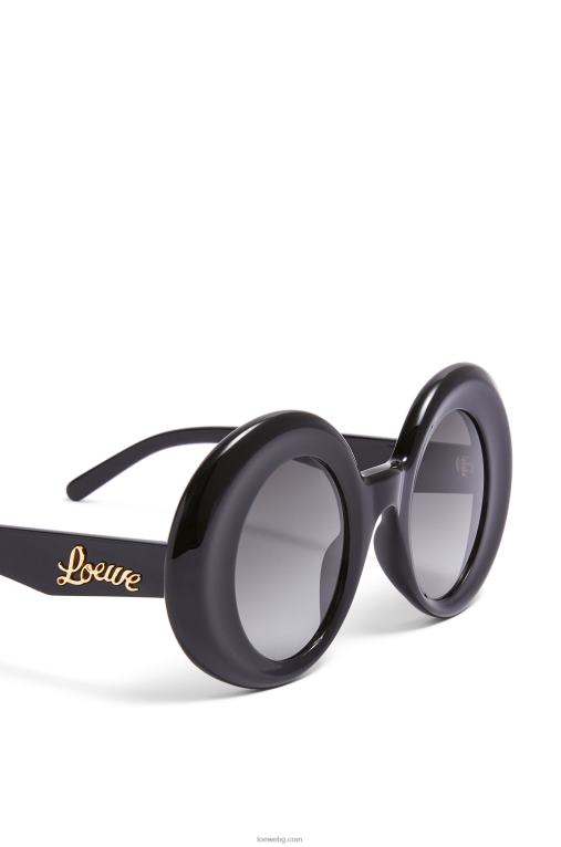 Loewe големи кръгли слънчеви очила от ацетат F84B81481 Жени черен