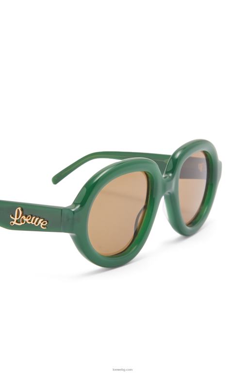 Loewe авиаторски слънчеви очила от ацетат F84B81488 Жени зелен ss23