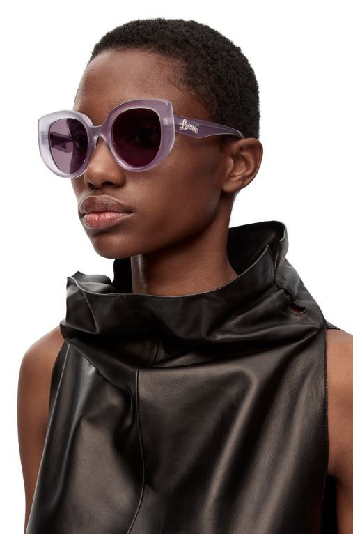 Loewe слънчеви очила тип пеперуда от ацетат F84B81509 Жени люляк