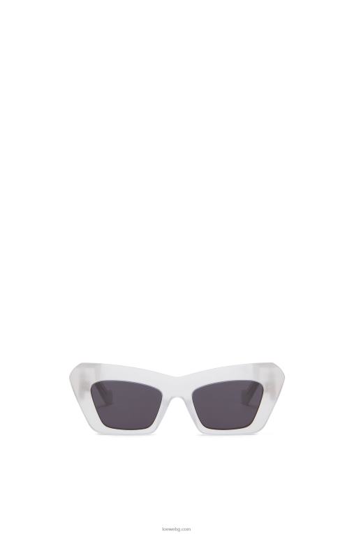 Loewe слънчеви очила cateye в ацетат F84B81479 Жени ледено бяло
