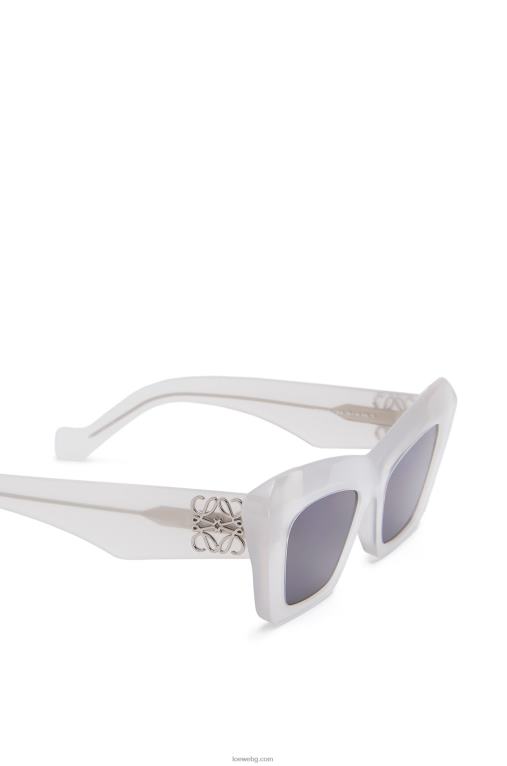 Loewe слънчеви очила cateye в ацетат F84B81479 Жени ледено бяло