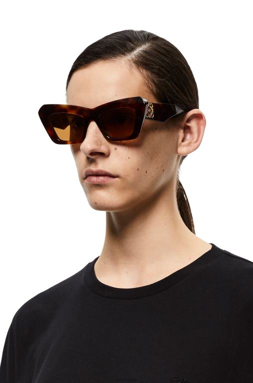 Loewe слънчеви очила cateye в ацетат F84B81480 Жени кафява Хавана
