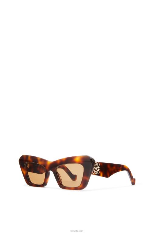 Loewe слънчеви очила cateye в ацетат F84B81480 Жени кафява Хавана