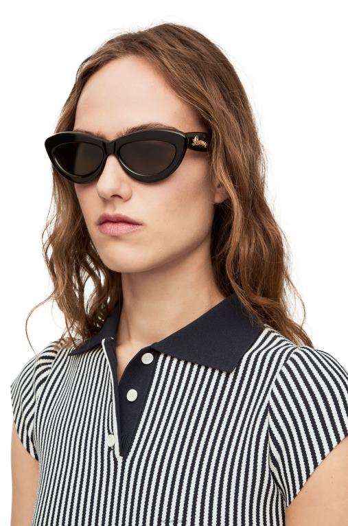 Loewe слънчеви очила cateye в ацетат F84B81495 Жени черен