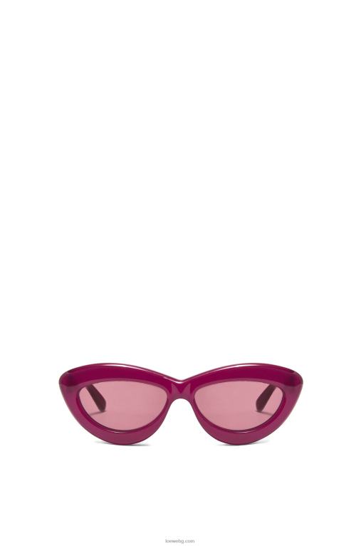 Loewe слънчеви очила cateye в ацетат F84B81506 Жени череша