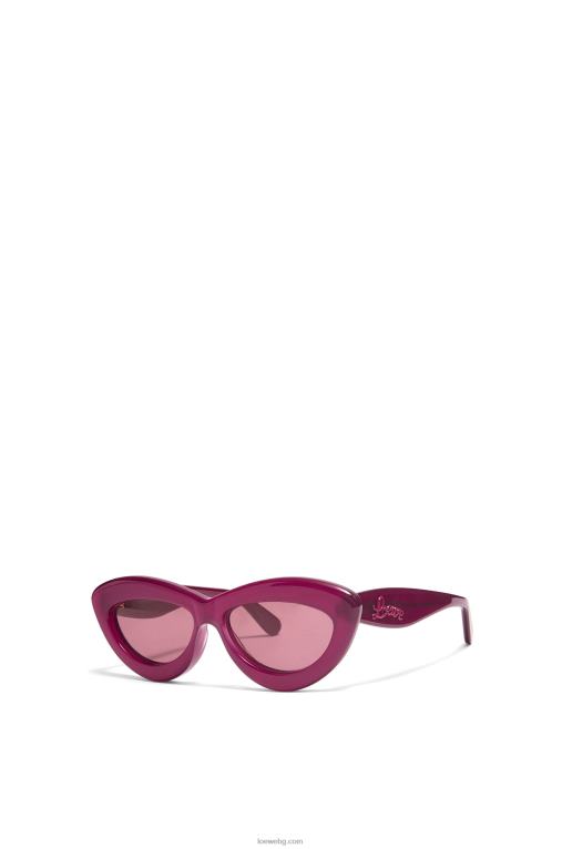 Loewe слънчеви очила cateye в ацетат F84B81506 Жени череша