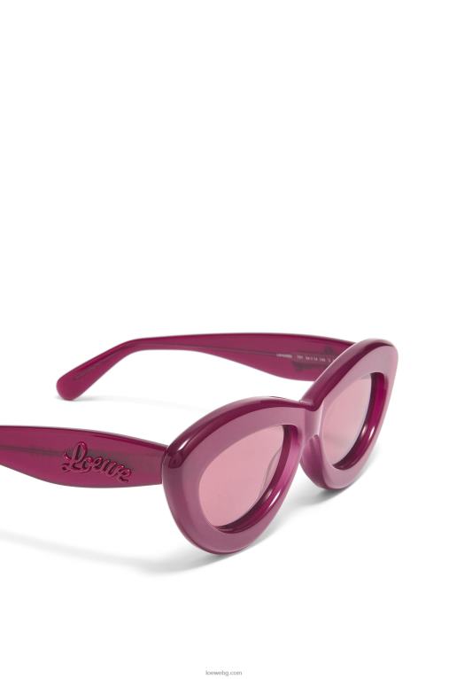 Loewe слънчеви очила cateye в ацетат F84B81506 Жени череша