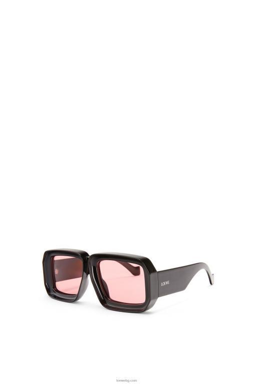 Loewe paula's ibiza гмуркане в маска слънчеви очила F84B81471 Жени лъскаво черно