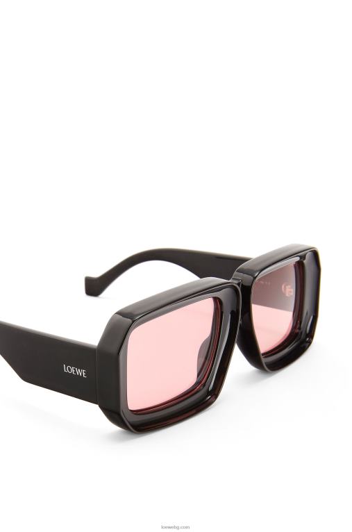Loewe paula's ibiza гмуркане в маска слънчеви очила F84B81471 Жени лъскаво черно
