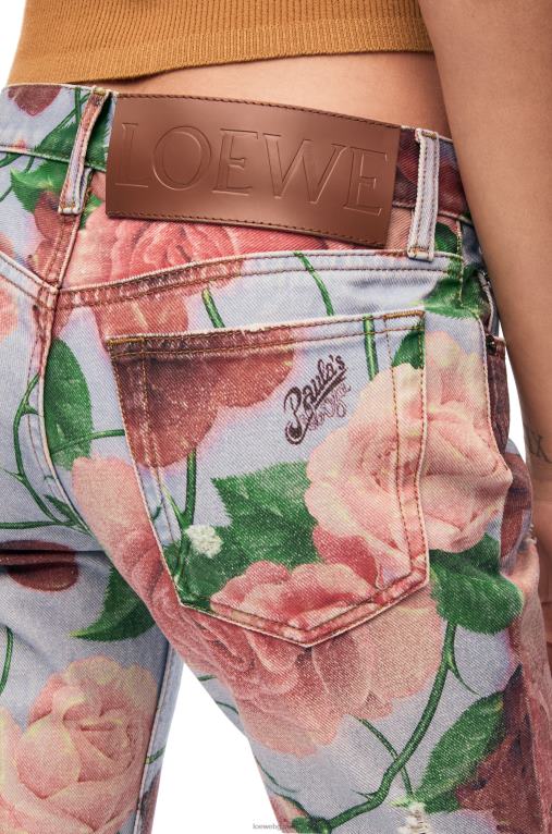 Loewe розови дънки от деним F84B81166 Жени розово/червено