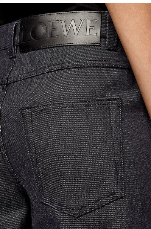 Loewe рибарски дънки от деним F84B81196 Жени тъмносин
