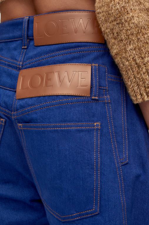 Loewe дънки trompe l'oeil от деним F84B81181 Жени светло син