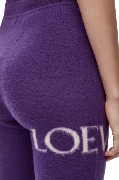Loewe шорти за колоездене от вълна F84B8968 Жени лилаво