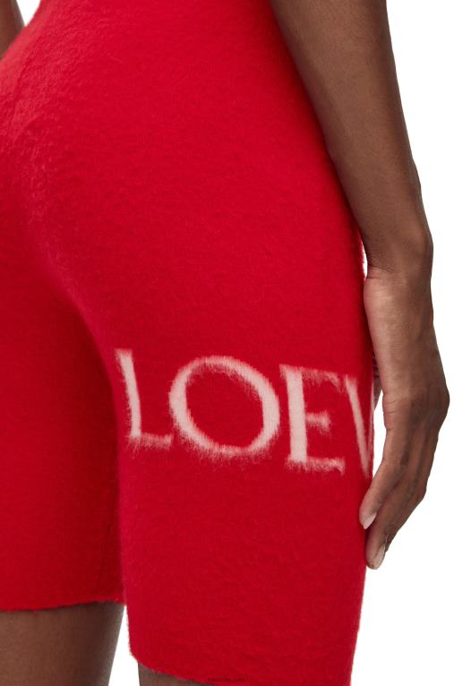Loewe шорти за колоездене от вълна F84B8969 Жени червен