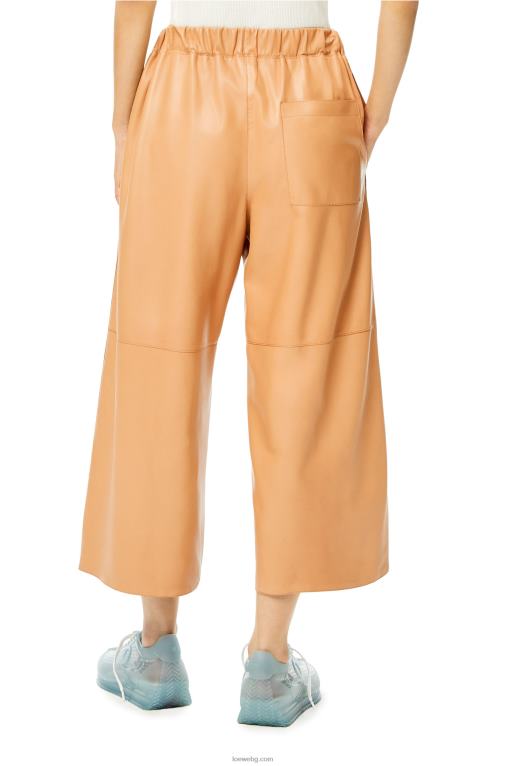 Loewe съкратен панталон с ластик F84B81146 Жени масло