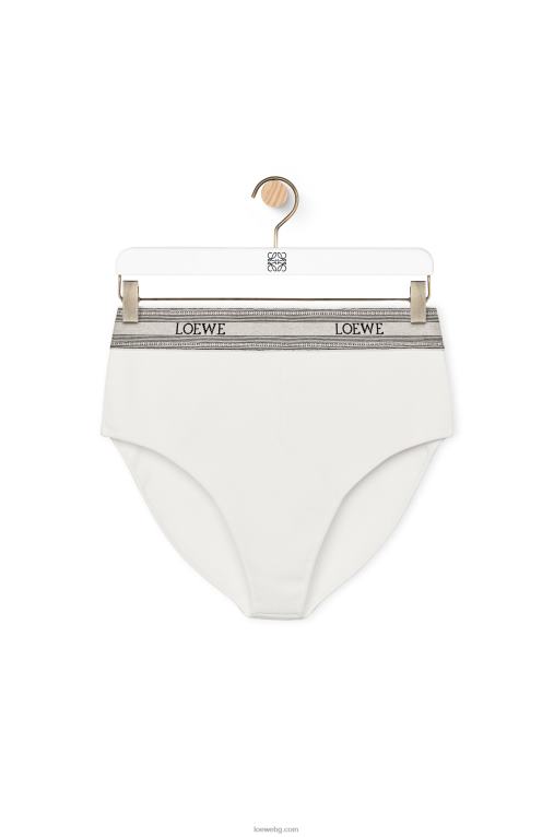 Loewe плетени слипове от вискоза F84B8965 Жени бяло