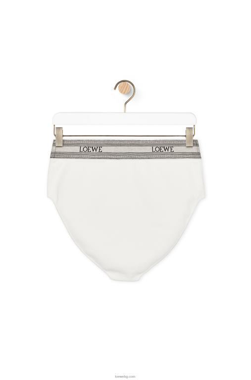 Loewe плетени слипове от вискоза F84B8965 Жени бяло